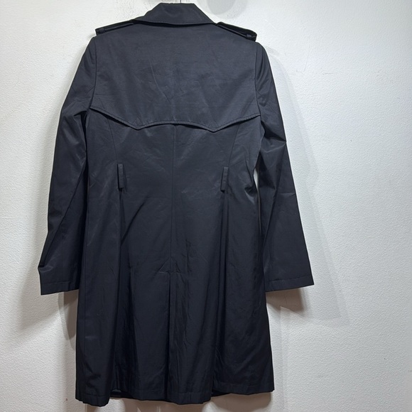 (N5) Ralph Lauren Women's Water Resistant Trench Coat in Black, Size S - Picture 6 of 15